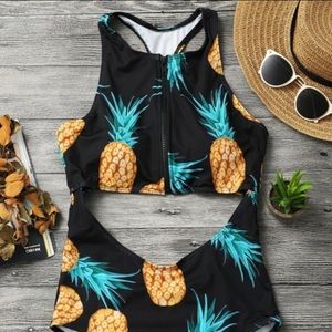 Zaful Pineapple One Piece